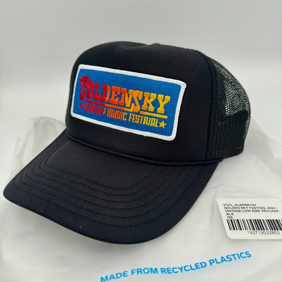 NWT Aviator Nation Golden Sky 2014 Festival Trucker Hat Cap Black Country Music - Picture 8 of 16